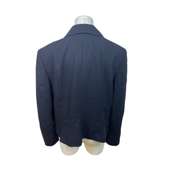 Liz Claiborne Women’s Black Double-Breasted Peacoat Blazer - Picture 3 of 8